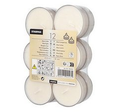 Bougies chauffe-plat Maxi, diamètre: 57 mm, blanc