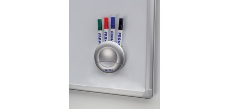 Support-marqueur pour 4 marqueurs, effaceur intégré