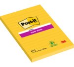 Bloc-note super sticky notes, 101 x 152 mm, jaune