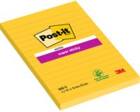 Bloc-note super sticky notes, 101 x 152 mm, jaune