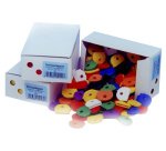 Protections rondes pour clés, carton de 100 pièces