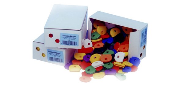 Protections rondes pour clés, carton de 100 pièces