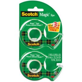 Plakbandhouder Magic incl. 2x Scotch Magic plakband, transparant