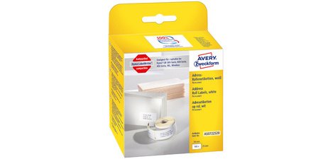 Etiquettes en rouleau, 50 x 12 mm, blanc