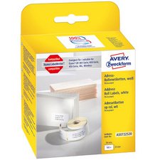 Etiketten op rol voor ordners, 190 x 38 mm, wit