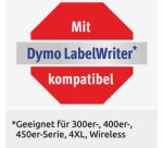 Etiquettes en rouleau, 19 x 51 mm, blanc