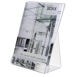 Porte-brochures, A5, en polystyrène, transparent