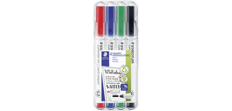 Marqueurs pour tableau blanc Lumocolor, étui de 6