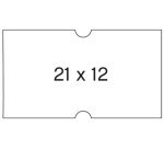 Etiquette pour pince à étiqueter, 21 x 12 mm, blanc
