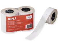 Etiquette pour pince à étiqueter, 26 x 16 mm, blanc