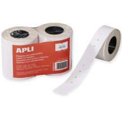 Etiquette pour pince à étiqueter, 26 x 16 mm, blanc