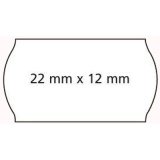 Etiquette pour pince à étiqueter, 26 x 12 mm, blanc