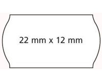 Etiquette pour pince à étiqueter, 26 x 12 mm, blanc