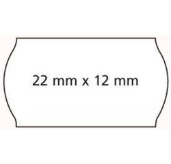 Etiquette pour pince à étiqueter, 26 x 12 mm, blanc