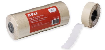 Etiquette pour pince à étiqueter, 22 x 12 mm, blanc