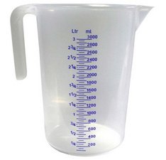 Maatbeker transparant inhoud 1 liter