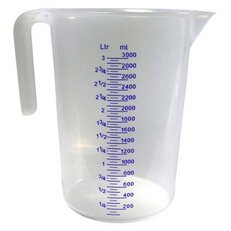 Pichet gradué, transparent, contenu: 1 litre