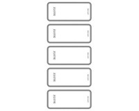 Etiquette pour dos de classeur, 46 x 111 mm, court