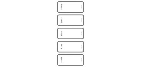 Etiquette pour dos de classeur, 46 x 111 mm, court