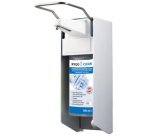 Distributeur mural, pour flacon de 500 ml, argent