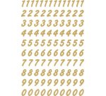 stickers chiffres 0-9, film transparent,