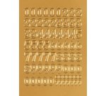 Chiffres adhèsifs 0-9, Film en or, chiffres marqués