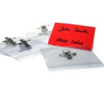 Badge, avec combinaison d'épingle et de pince crocodile