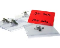 Badge, avec combinaison d'épingle et de pince crocodile