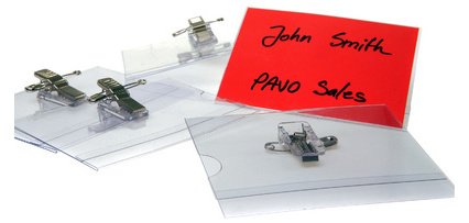 Badge, avec combinaison d'épingle et de pince crocodile