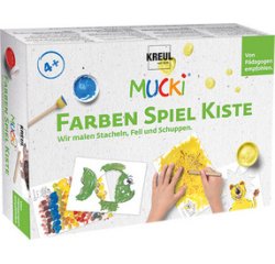 Gouache aux doigts 'MUCKI', kit de peinture pour jouer