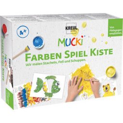 Gouache aux doigts 'MUCKI', kit de peinture pour jouer