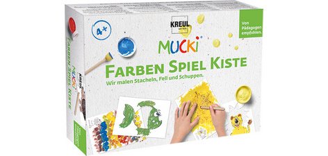 Vingerverf 'MUCKI', verfkit om mee te spelen