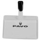 Badgehouder met clip 60 x 90 mm transparant
