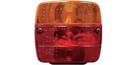 Trailer taillight, 3 functions, without bulb