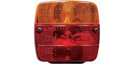 Feu arrière de remorque, 3 fonctions, sans ampoule