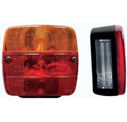 Feu arrière de remorque, 4 fonctions, sans ampoule