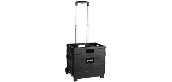 Chariot de transport avec caisse pliante, charge 30 kg