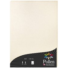 Pollen card 120g a4 x50 - iridescent white