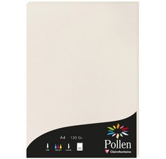 Papier a4 pollen 120g 50 blatt - perlgrau