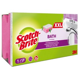 Schoonmaakspons Soft van Scotch-Brite, lichtroze/wit