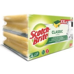 Scotch-Brite Schoonmaakspons Classic XXL, groen/geel