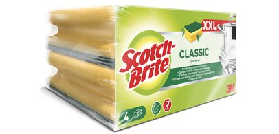 Scotch-Brite Eponge de nettoyage Classic XXL, vert/jaune