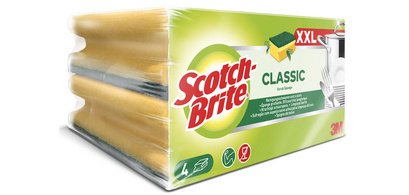 Scotch-Brite Eponge de nettoyage Classic XXL, vert/jaune