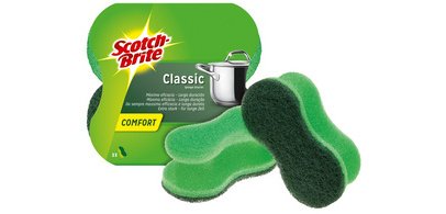 Scotch-Brite Schuurspons Classic Comfort, kleur: groen