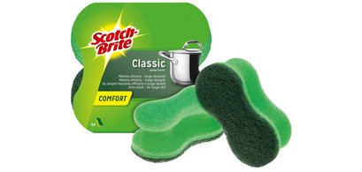 Scotch-Brite Eponge à récurer Classic Comfort, couleur: vert