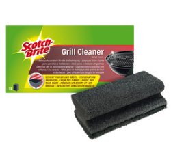 Scotch-Brite Eponge de nettoyage pour BBQ, couleur: noir