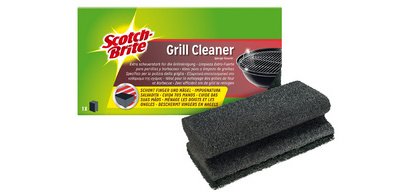 Scotch-Brite Eponge de nettoyage pour BBQ, couleur: noir