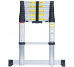 Echelle télescopique en aluminium, 12 barreaux