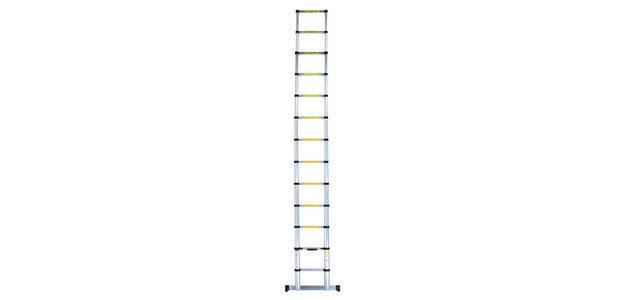 Echelle télescopique en aluminium, 12 barreaux