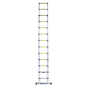 Echelle télescopique en aluminium, 12 barreaux